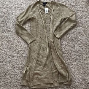NWT tan duster from Macy’s size medium